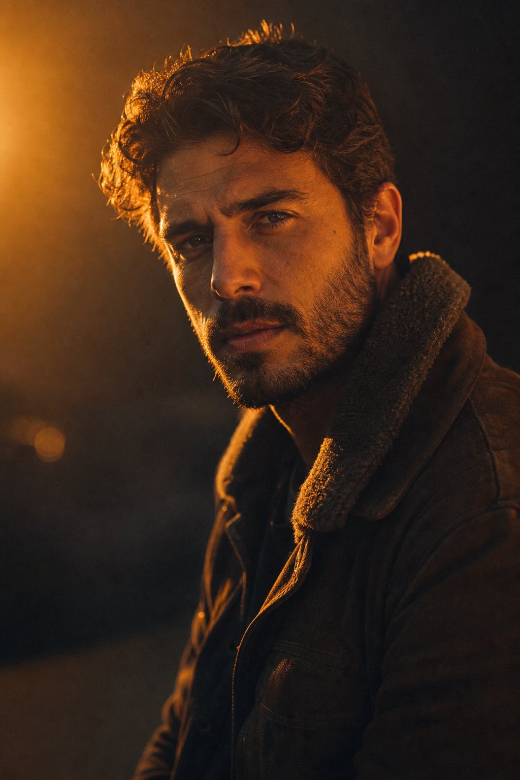 Cinematic Golden Hour Man Portrait