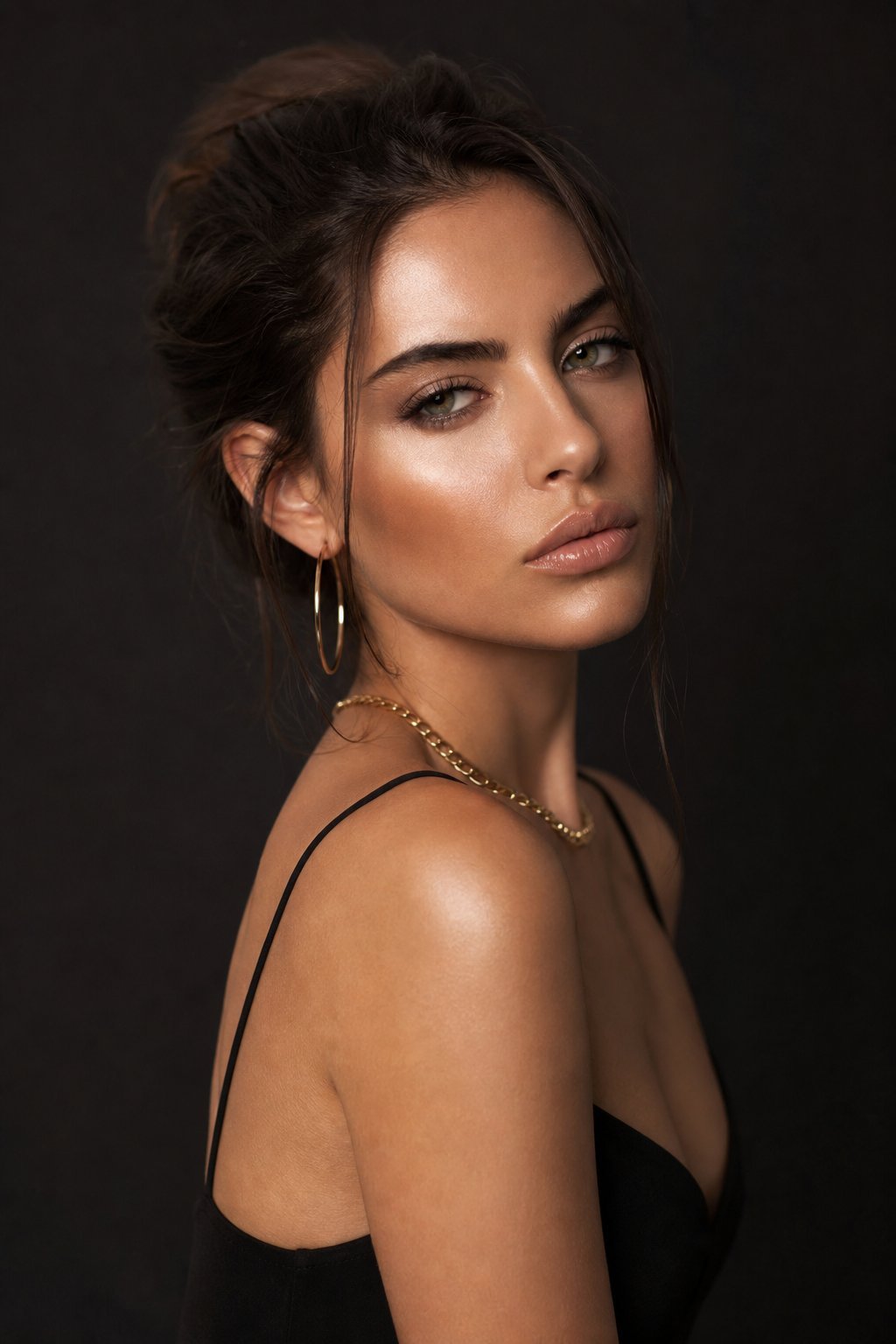 Elegant Studio Woman Portrait